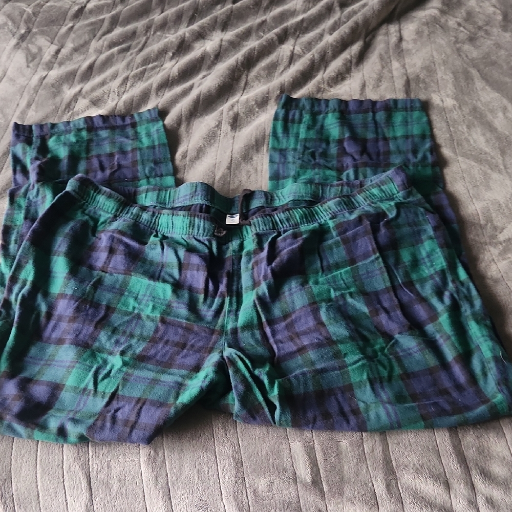 Plaid Green and Blue Women's Pajama Pants Size Xl Tall,  Old Navy